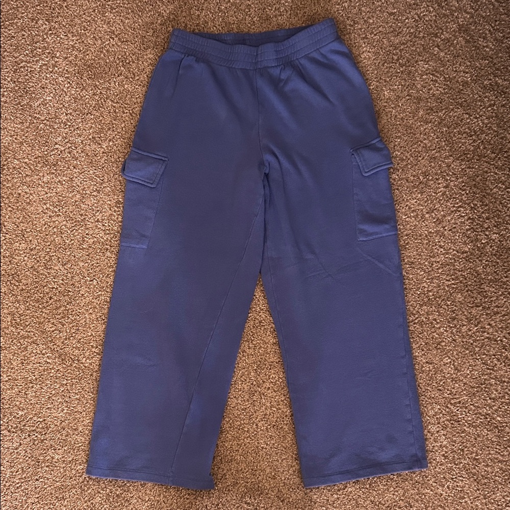Target Women’s Cargo Deep Blue Wide Leg Sweat Pants